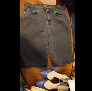 Y2k Ralph Lauren black Bermuda shorts